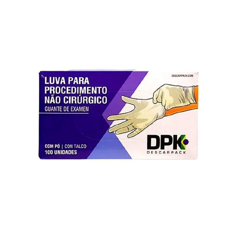Luva Procedimento De Latex Descarpack 100 Un - M