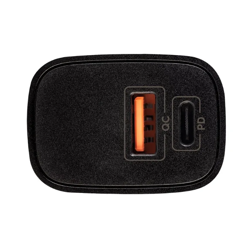 Carregador de Tomada Preto / Carregador Turbo Bivolt com Cabo Tipo C