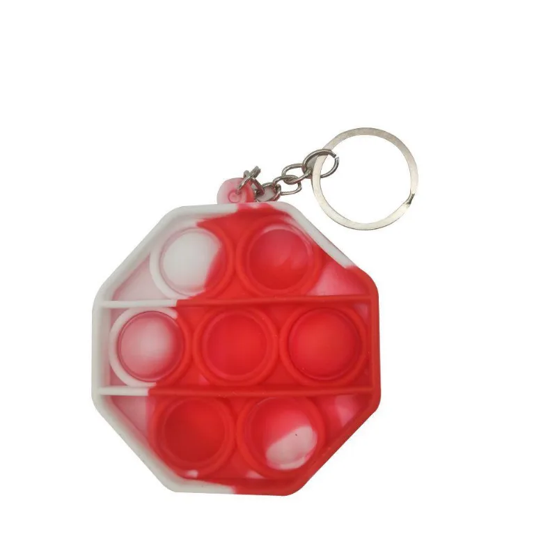 Chaveiro Pop It Anti Estresse Octagonal Relaxamento