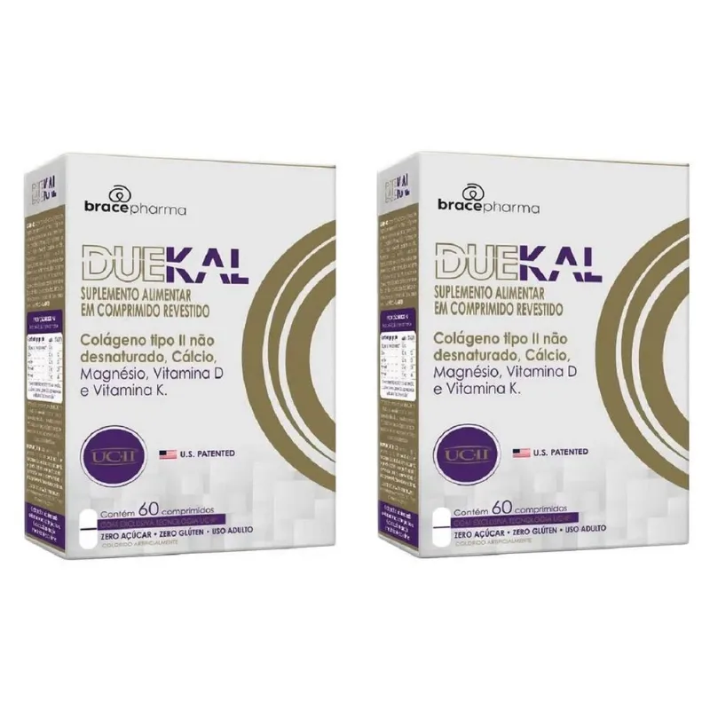Kit 2 Caixas Duekal Cálcio 60 Comprimidos