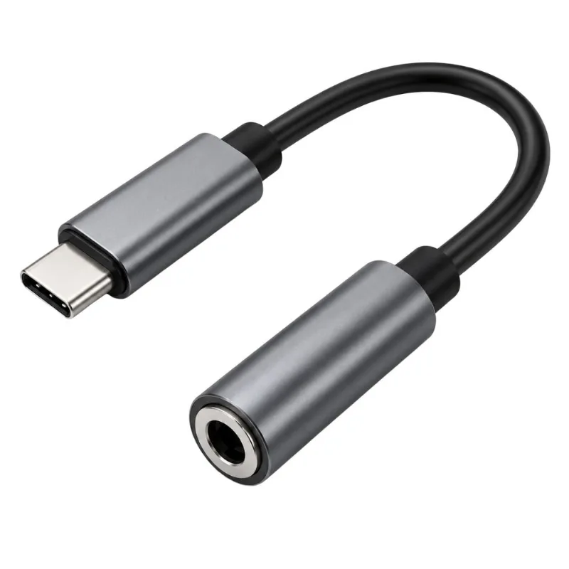 Cabo Adaptador Tipo C P2 Preto Áudio P2 Uso Compatível