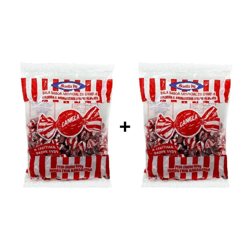 Kit Bala De Canela Pacote 2X600G - Santa Fe