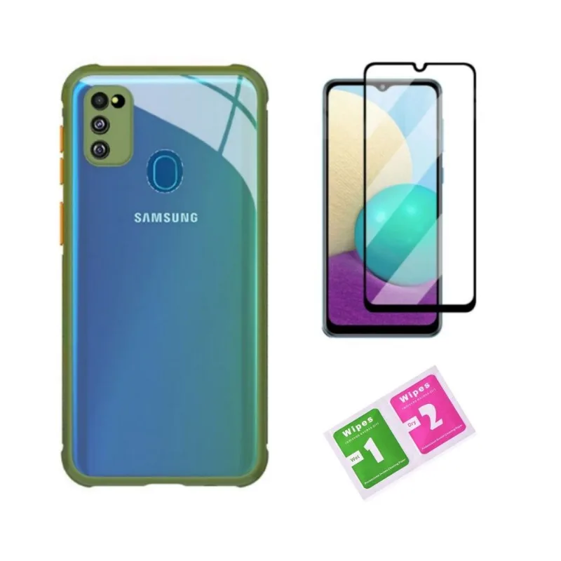 Kit Capa Anti Impacto + Pelicula 3d Para Galaxy M31 Tela 6.4