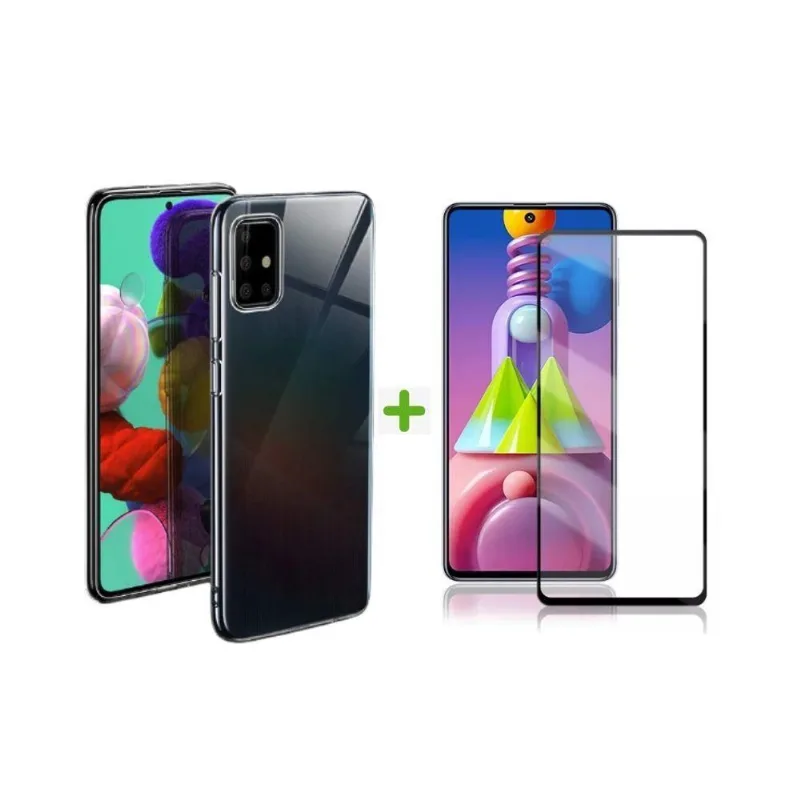 Capinha Transparente + Película 9d Compatível M51 Samsung
