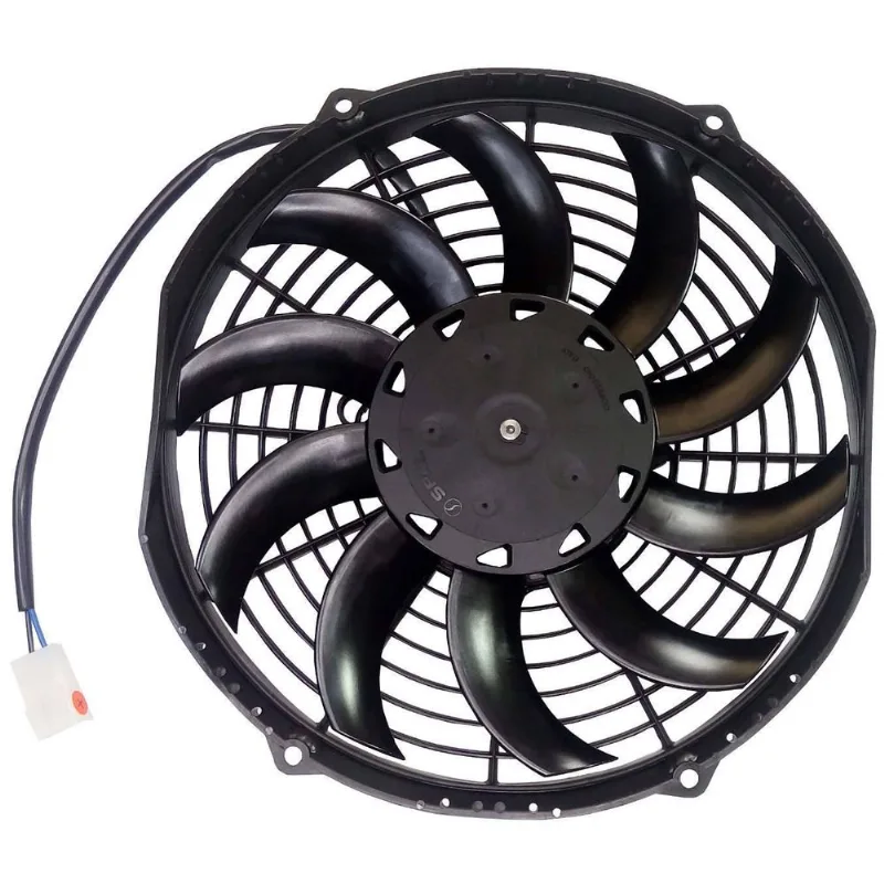 Eletro Ventilador Spal Axial Perfil Baixo 12v 10pol Aspirant