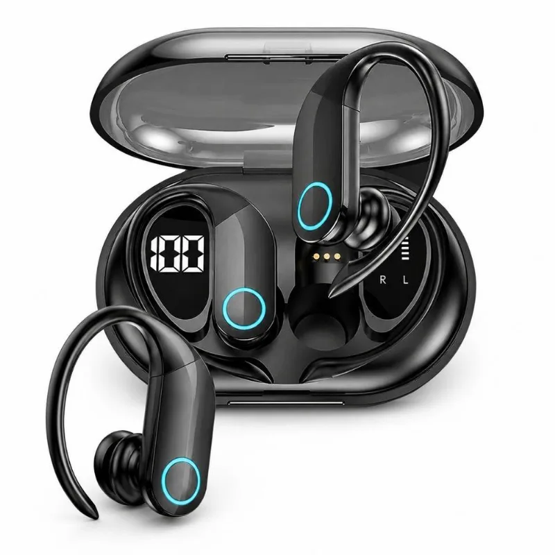 Fone De Ouvido Bluetooth Mdm Arc Com Gancho Bateria 4 Horas Som De Alta Fidelidade Preto