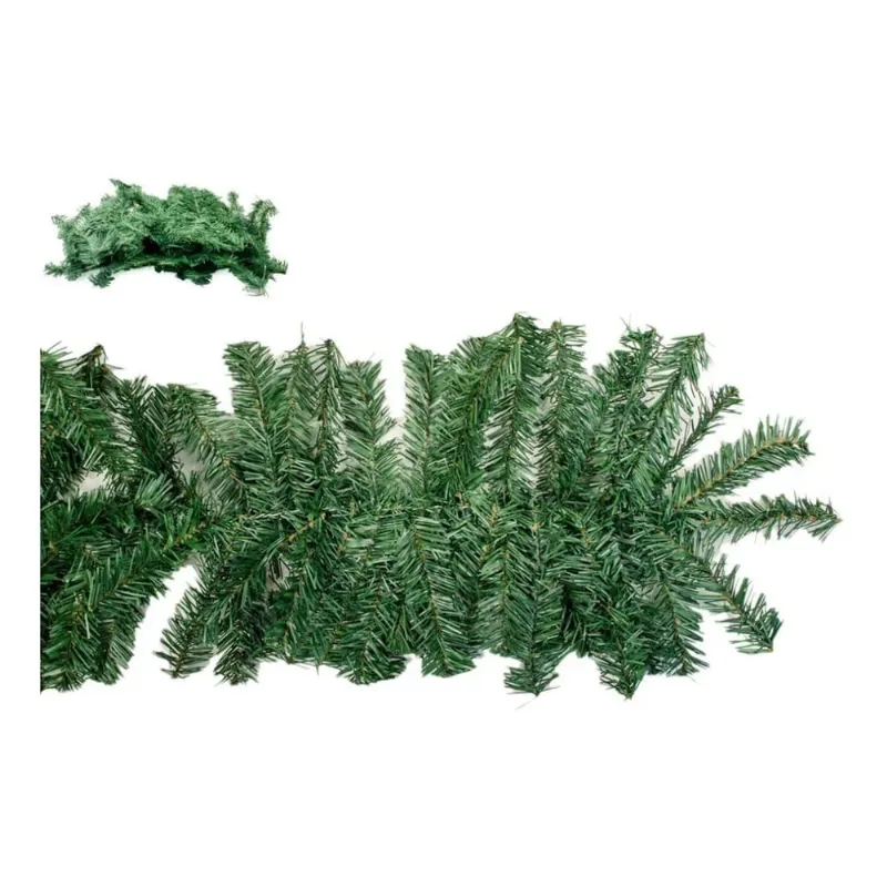 Festão Aramado Verde para decoração de natal Ótima qualidade 120 galhos 2M