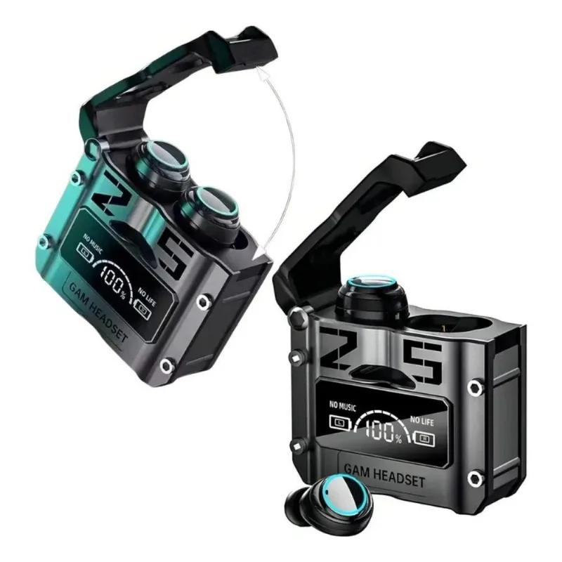 Fone Gamer Mdm Un-ac-m25 Bluetooth Wireless Com Case De Carregamento Preto