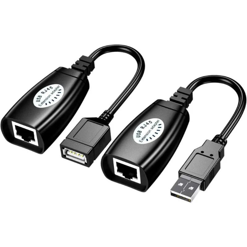 Cabo Usb Adptador Extensor Rj45 Via Cabo De Rede
