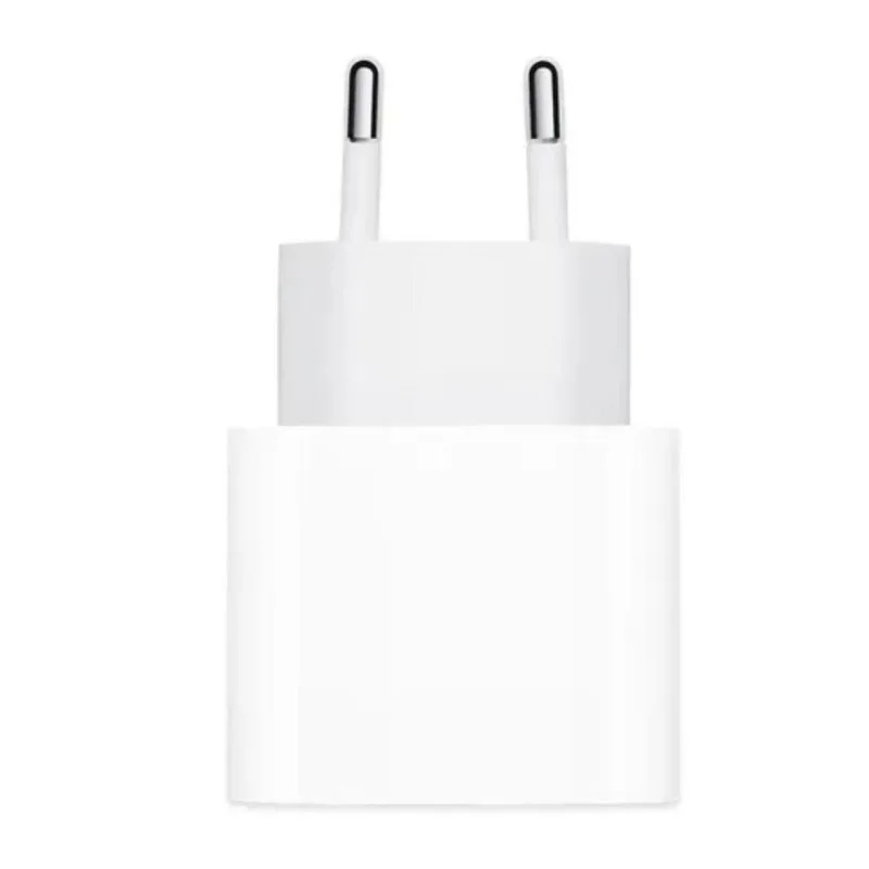 Fonte Carregador 20W MDM Carregamento Rápido Universal Turbo Bivolt Branco com 1 Cabo Lightning e 1