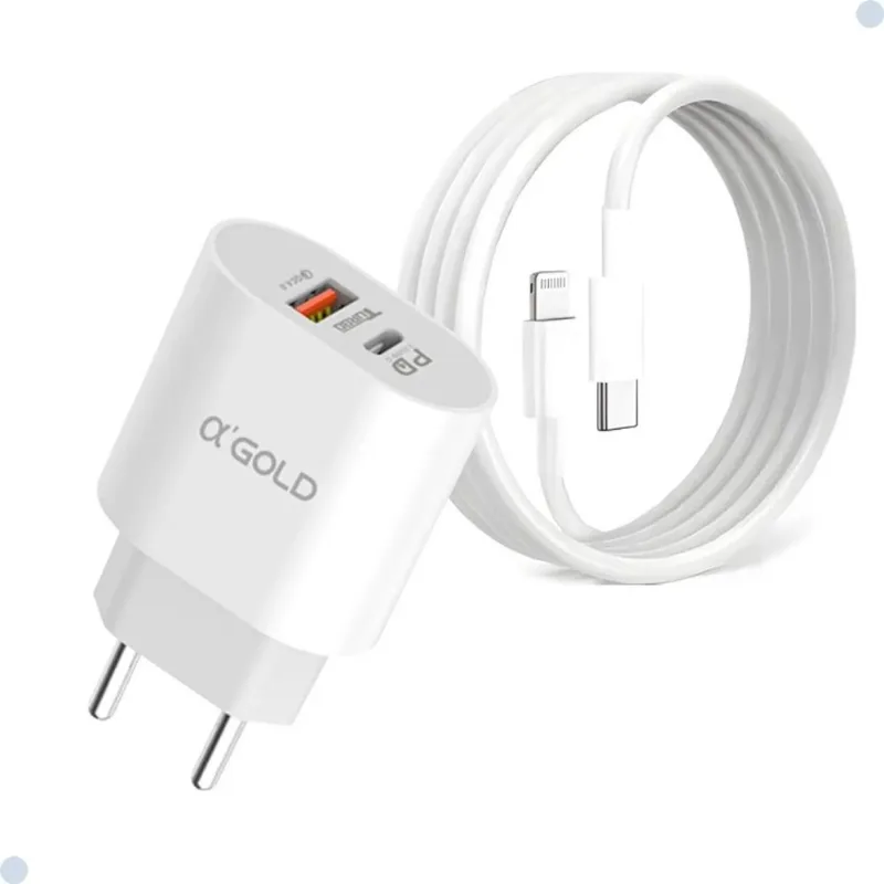 Carregador Duplo Power Delivery E Usb-a – Para Todos Tipos De Celular
