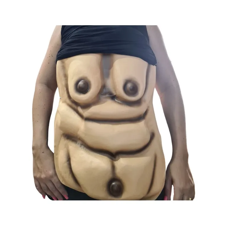 Barriga falsa de Velho/Velha Eva Resistente Cor Da Pele