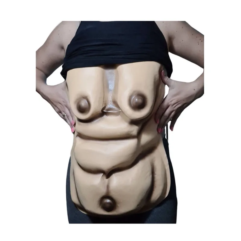 Barriga falsa de Velho/Velha Eva Fantasia Cosplay