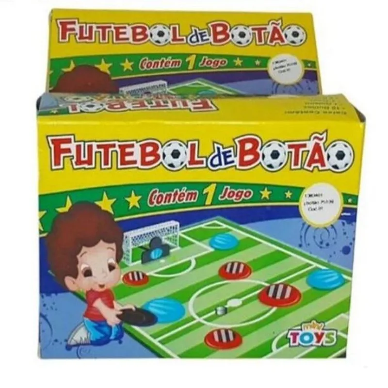Brinquedo Infantil Jogo Futebol De Botão 1 Jogo Com 2 Times