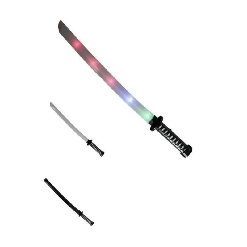 Espada Ninja Samurai Som E Luz Sensor De Movimento Brinquedo