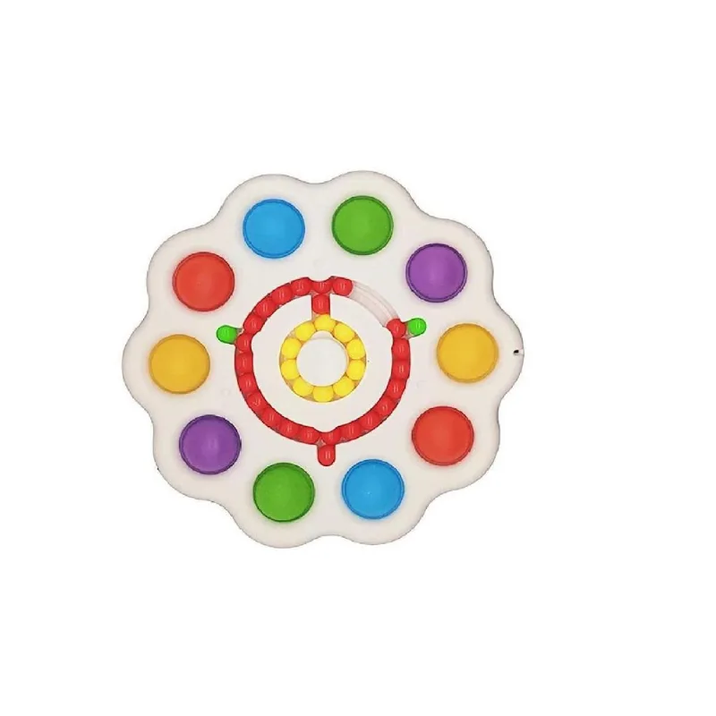 Kit 3 Pop It Spinner Fidget Bubble Magic Dish Sensorial