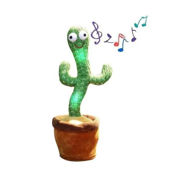 Cacto Dançante Repete Som E Toca Músicas Brinquedo Infantil