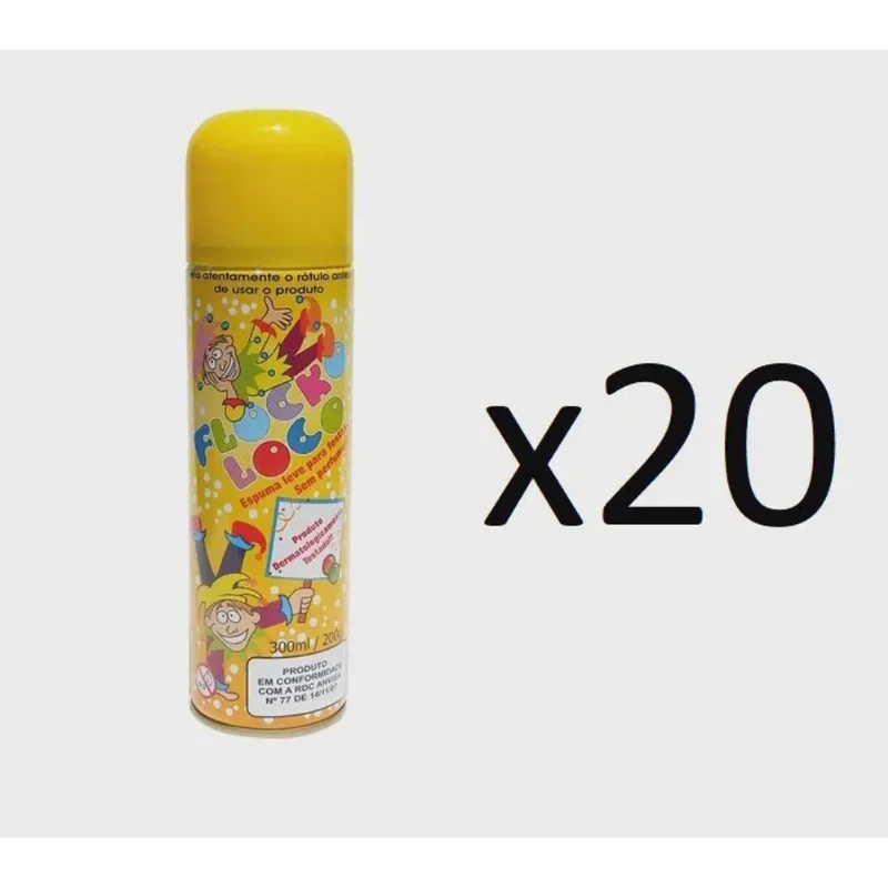 Kit 20 Espuma De Carnaval Espuminha Para Festas 300ml
