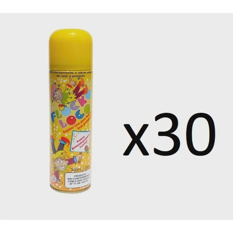 Kit 30 Espuma De Carnaval Espuminha Para Festas 300ml