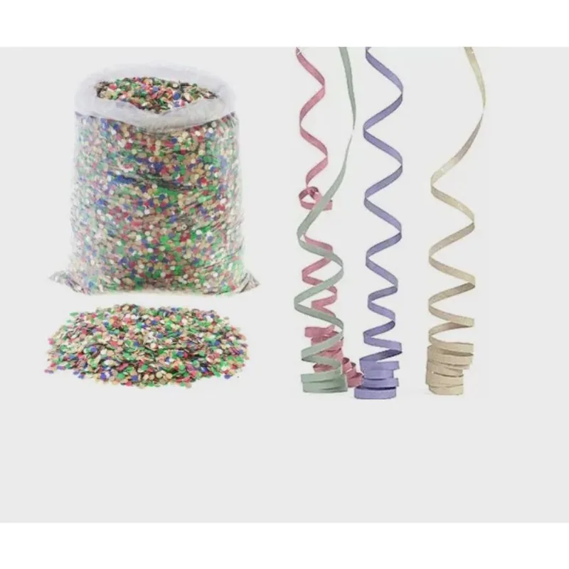 Kit folia carnaval 5 sacos confete + 5 pacotes serpentina
