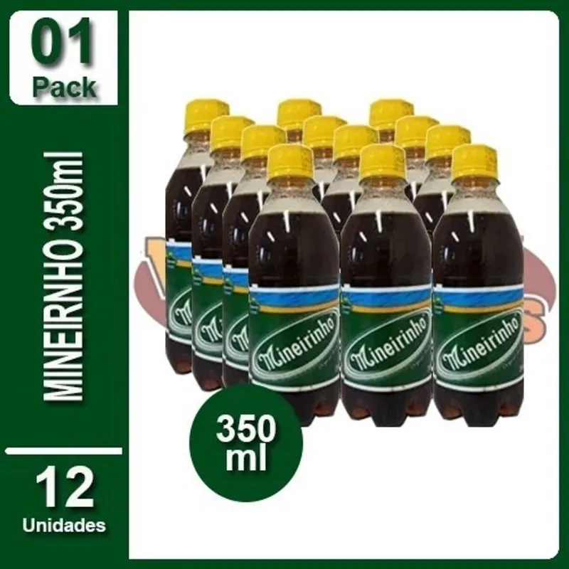 Refrigerante Mineirinho Original 350ml. Kit Com 12 Unidades