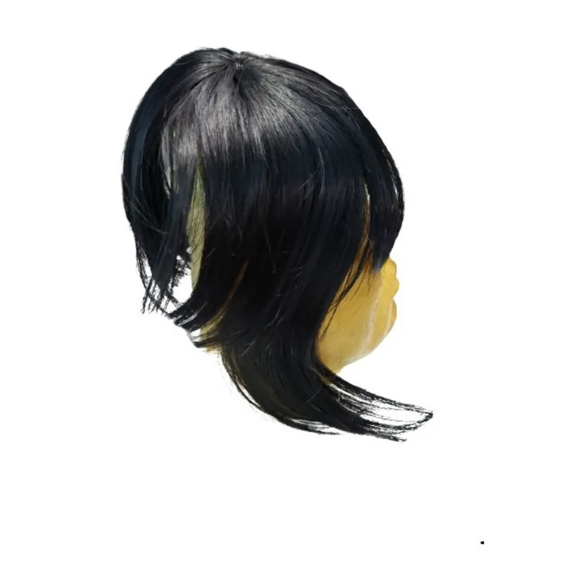 Aplique Franja com topo de cabeça implantado cabelo organico