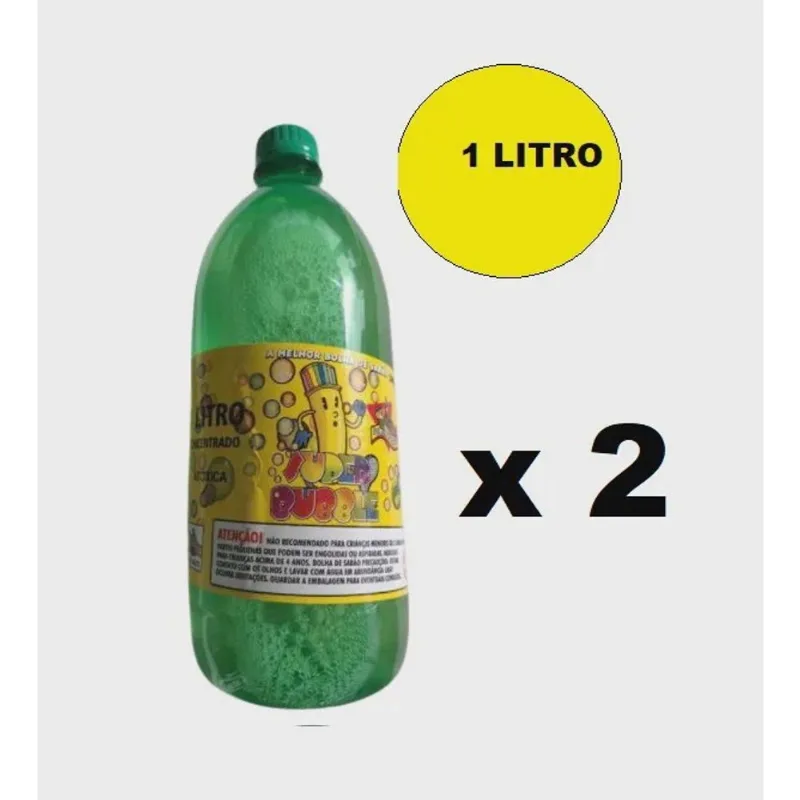 2 Litros Líquido Refil Bolhas De Sabão Super Bubble