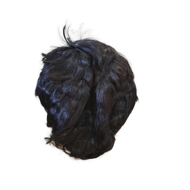 Peruca Sintética Preto Curta Feminina/ Masculina