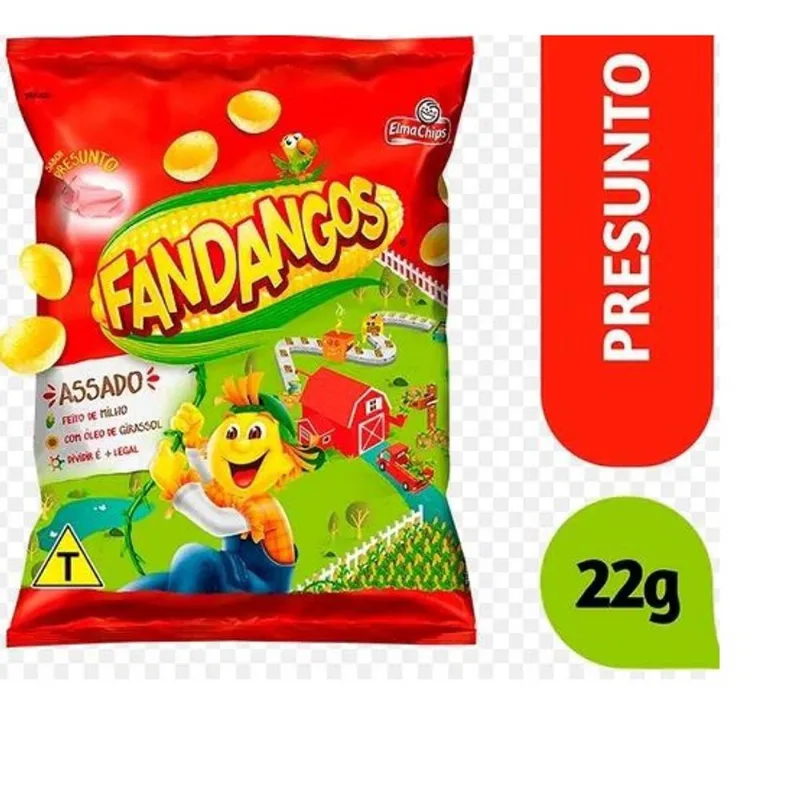 Salgadinho Fandangos Presunto caixa c/ 20 un 22g Elma Chips