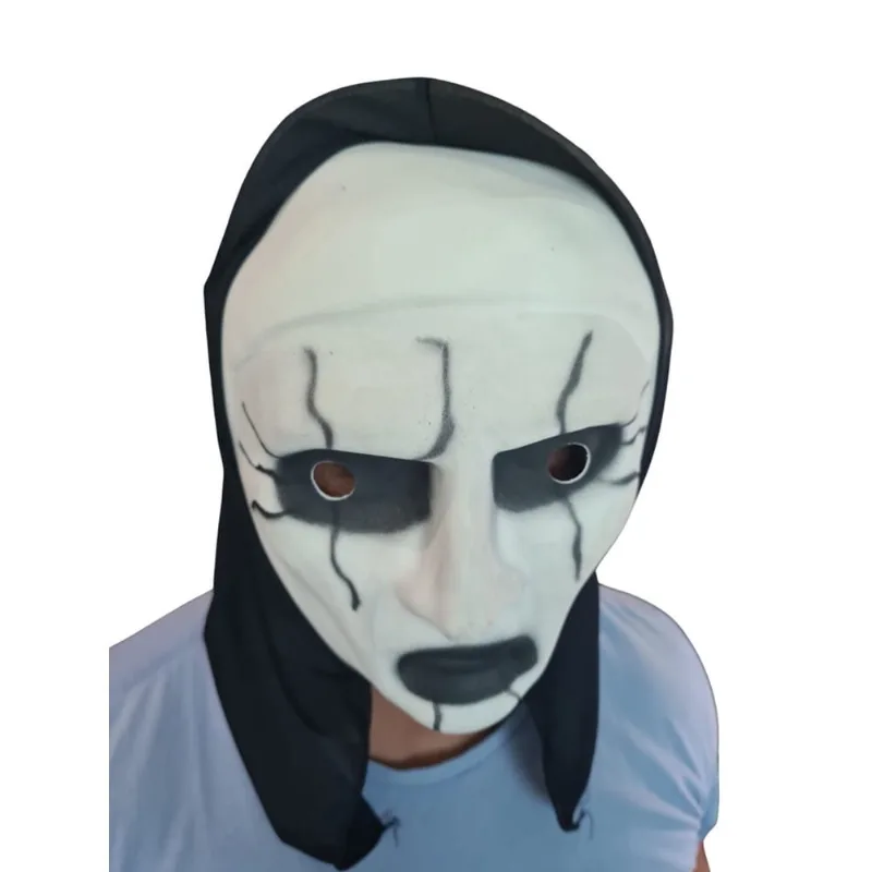 Máscara halloween Freira assassina em eva fantasia