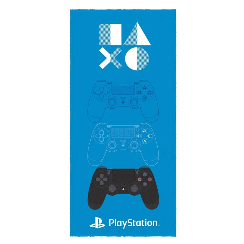 Toalha de banho Playstation oficial infantil Felpuda lepper