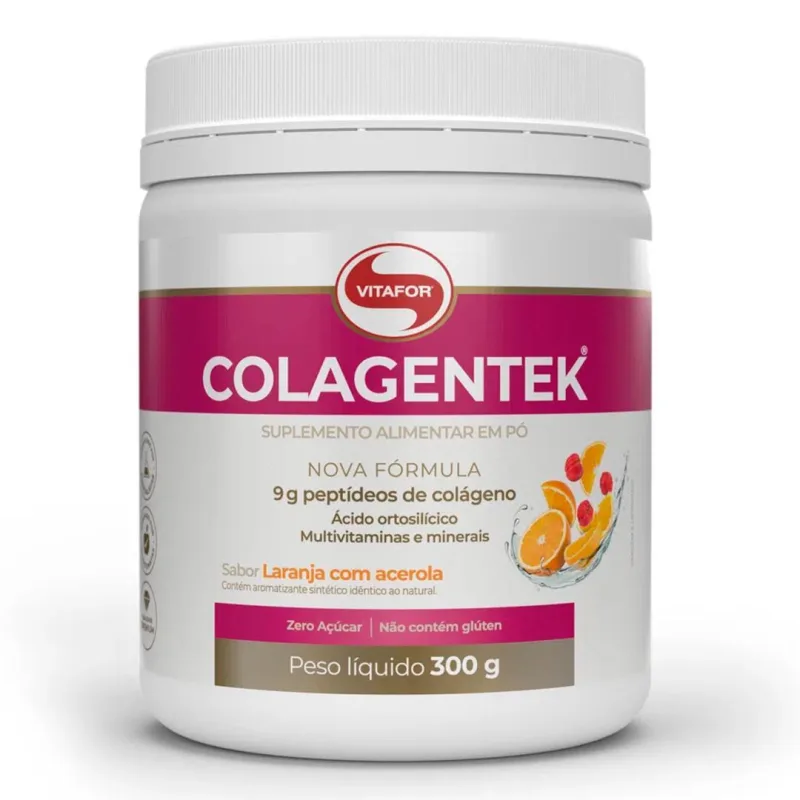 Colágeno Colagentek Laranja Com Acerola Vitafor 300g - Não Informado - Mercearia
