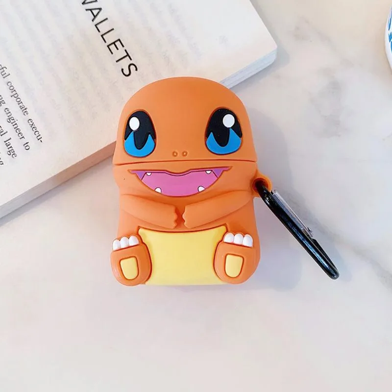Capa Case Compatível Airpod 1/2 Silicone Pokémon Charmander