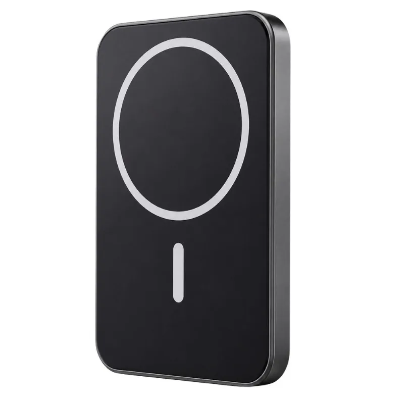 Power Bank Wireless 5000mAh Slim Para Smartphone Preto