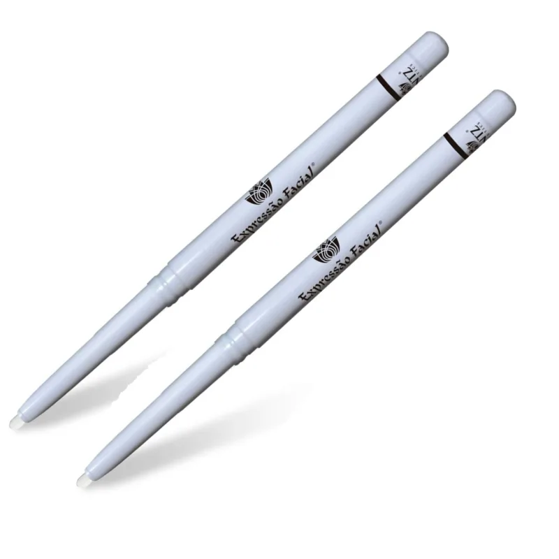 Kit 2 Lápis Retrátil Olhos Branco Expressão Facial Hintz - Hintz - Design De Sobrancelha