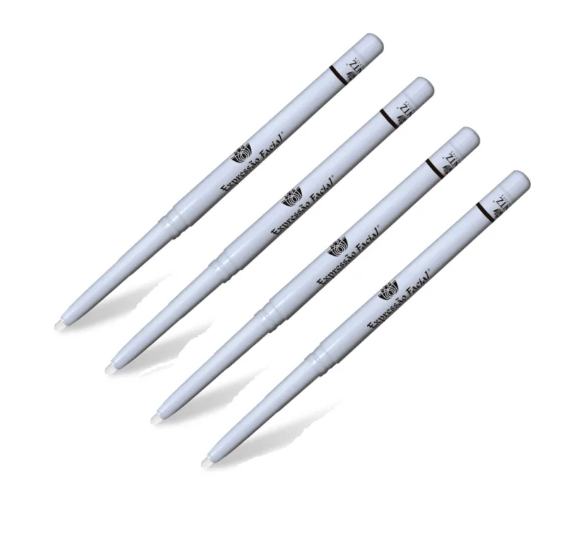 Kit 4 Lápis Retrátil Olhos Branco Expressão Facial Hintz - Hintz
