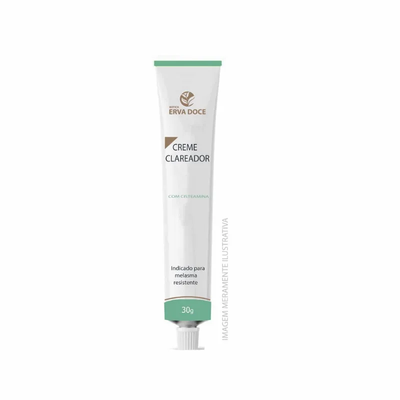 Creme Clareador Cisteamina 30g Tratamento Facial Melasma e Hiperpigmentação Creme Clareador Com Cisteamina 30 Gramas