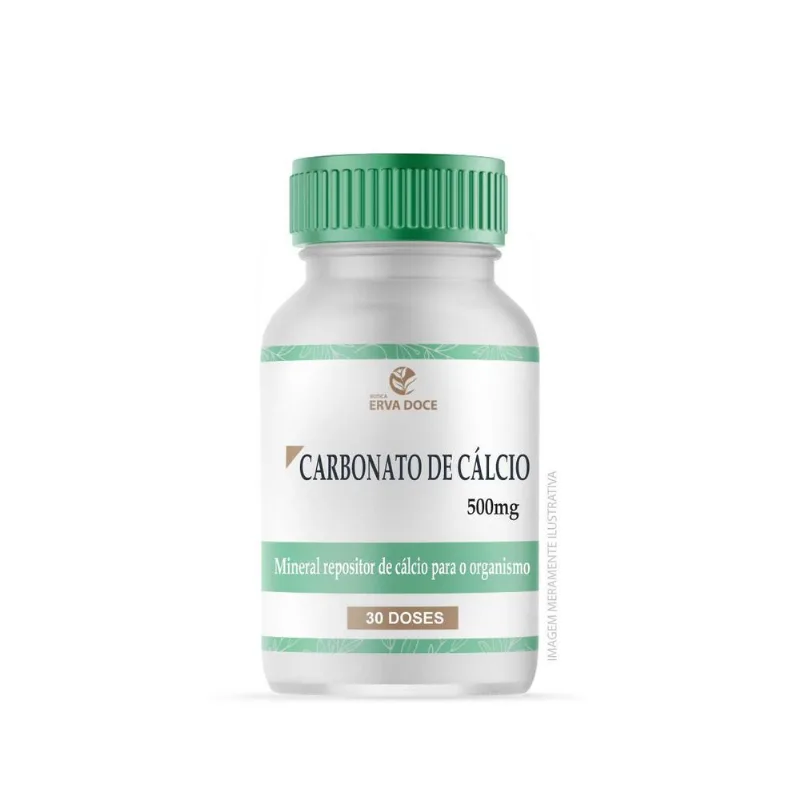 Carbonato De Cálcio 500mg 30 Capsulas