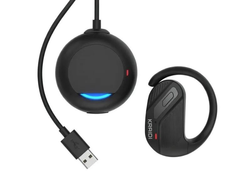 Fone de Ouvido para Corrida com Gancho e Luz LED - MDM - áudio