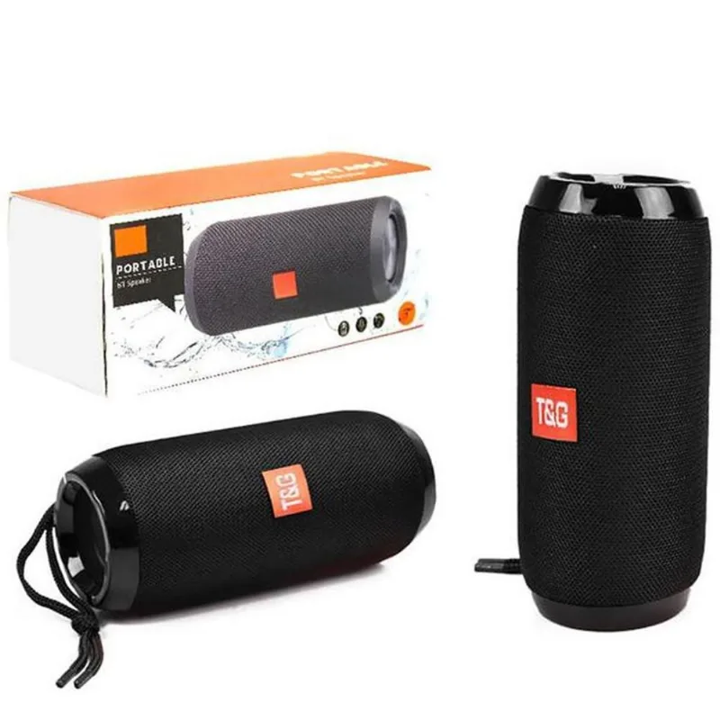 Caixa De Som Bluetooth Portatil Preto Tg117 - T&amp;g
