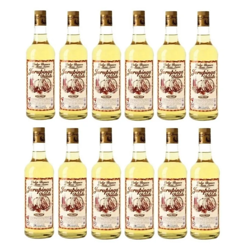 Jurupinga Dinalle 975Ml - Vinho Branco 12 Unidades