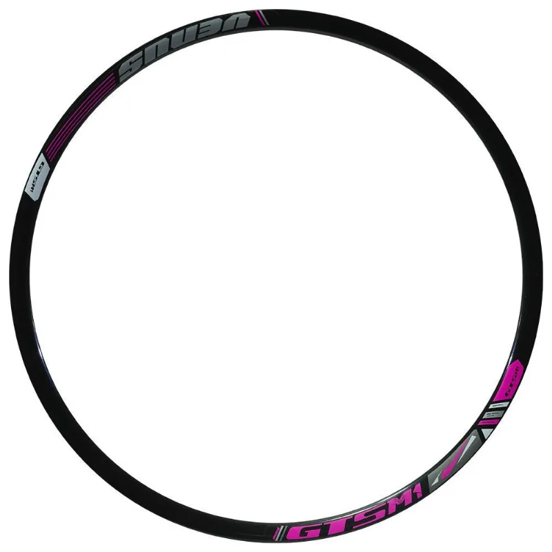 Aro 29 Gtsm1 Venus Disc Double Wall 36 Furos Preto / Rosa