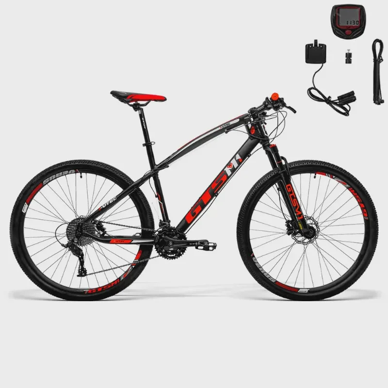 Bicicleta gts Aro 29 Freio Hidráulico Câmbio mx9 27 Marchas e Amortecedor trava no ombro gts M1 I-Vtec MX9