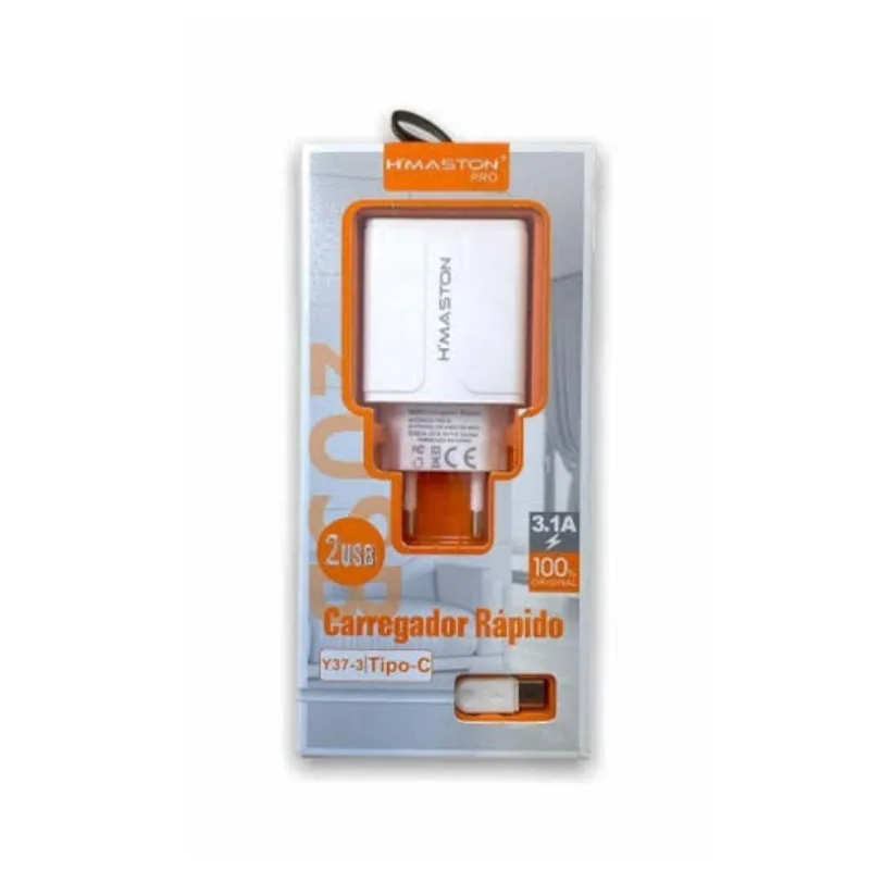 Carregador Turbo Para Celular Samsung M62 Branco