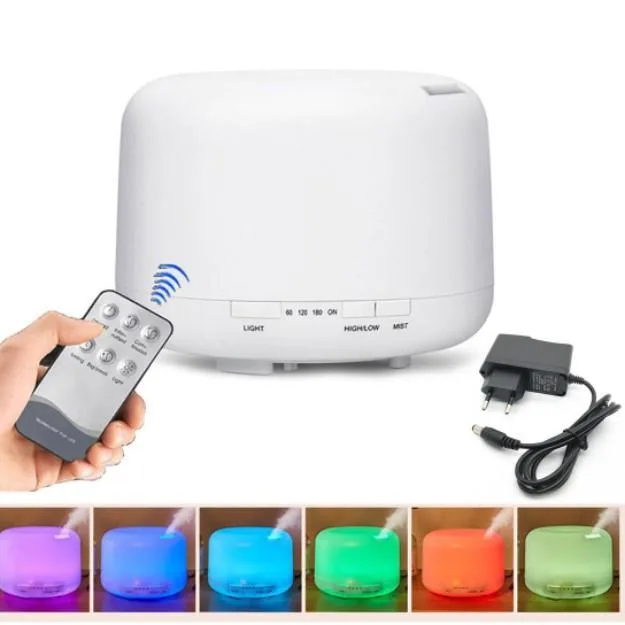 Difusor Aroma Aromatizador Umidificador Ar Luz Led Luminária