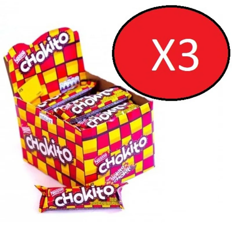 Kit 3 caixas de Chocolate Nestlé Chokito C/30x32gr = 90 un