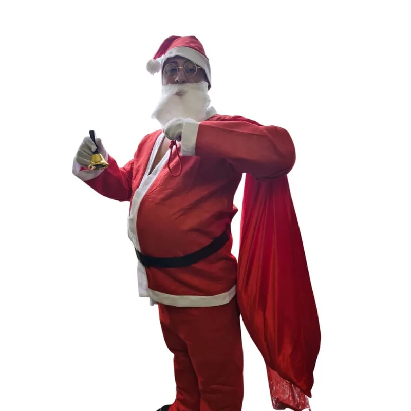 Fantasia Barriga Papai noel falsa em eva Resistente