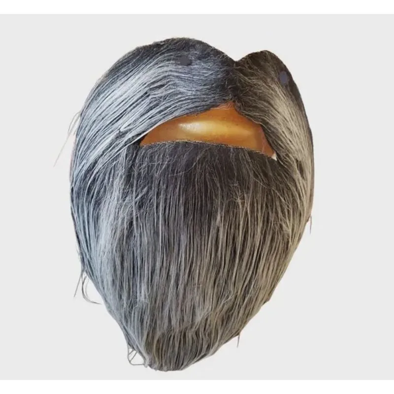 Fantasia barba falsa grisalha Rei/ Mago
