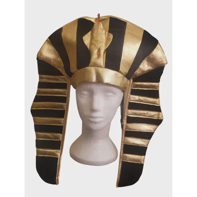 Chapéu Faraó Egípcio Turbante Dourado Adulto