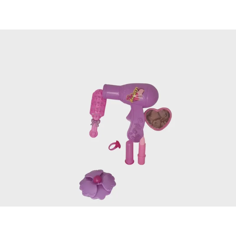 Kit de Beleza infantil Menina brinquedo 7 Peças